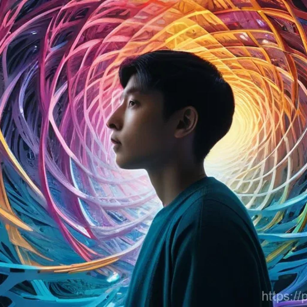 감정 해독의 통합적 접근법 - **Prompt: The Labyrinth of Emotions and Logic**
"A person (gender-neutral, mid-shot, wearing com...