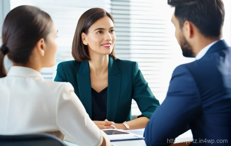 효과적인 감정 해독 기법 10가지 - **Prompt:** A group of diverse business professionals, male and female, in their late 20s to 50s, en...