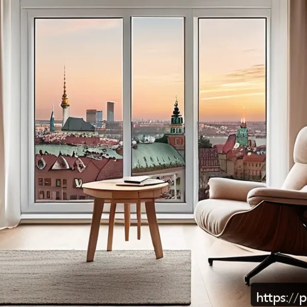 감정 해독을 위한 심리 상담 활용법 - A calm and cozy therapy room in a modern Polish apartment, featuring warm lighting, soft beige and p...